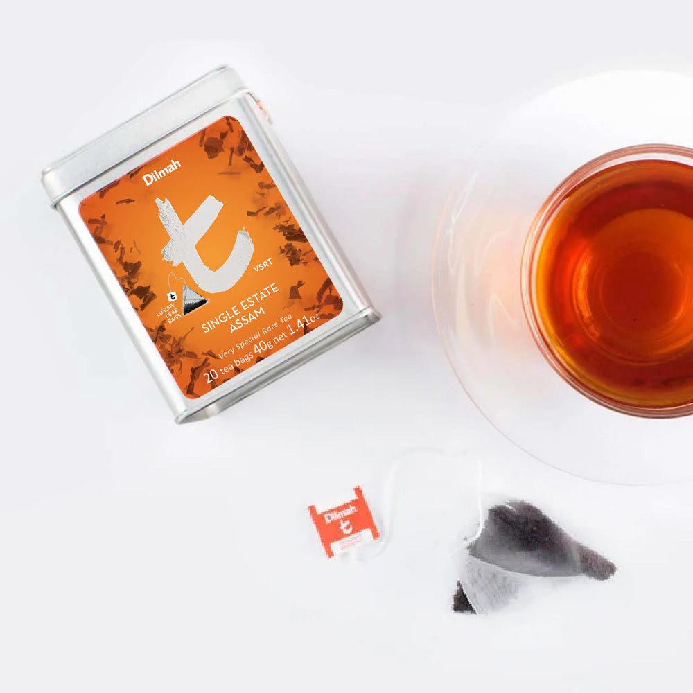 tシングルエステート・アッサム（ティーバッグ缶） – 【ディルマ公式