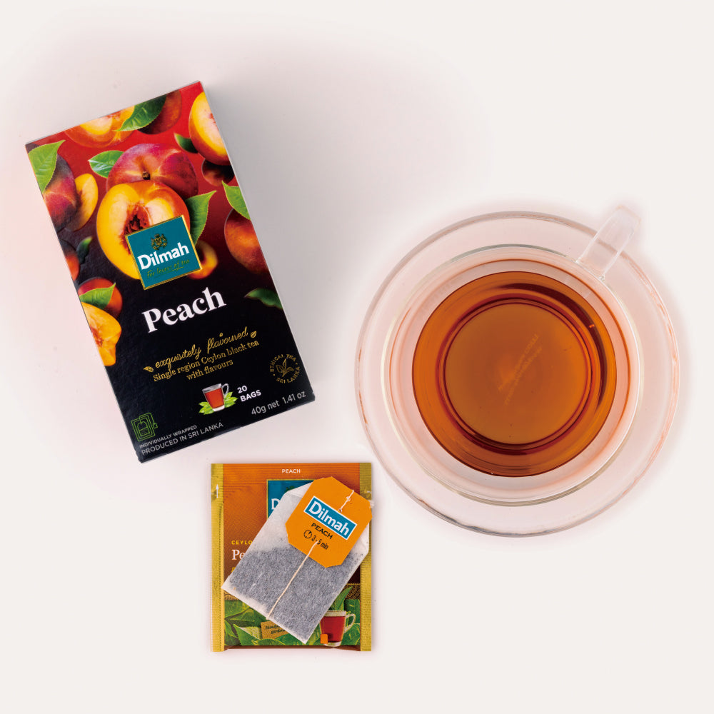フレーバーティー ピーチ（個包装ティーバッグ2g×20袋） – 【ディルマ