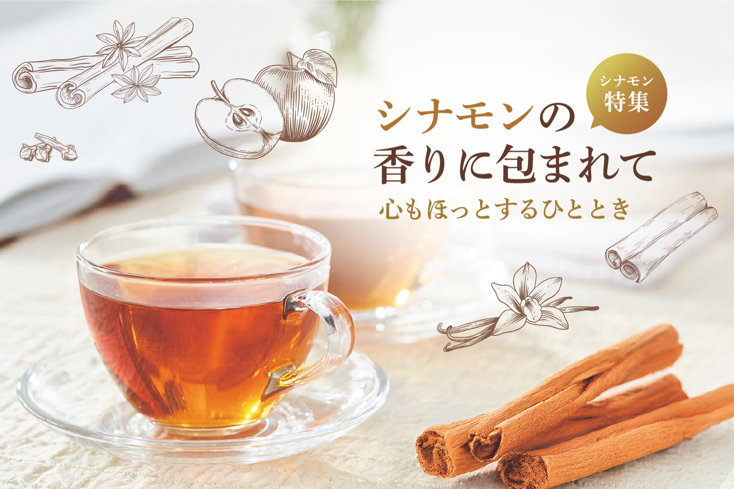 シナモンフレーバーティーが季節数量限定で仲間入り! – 【ディルマ シナモンフレーバーティーが季節数量限定で仲間入り! – 【ディルマ