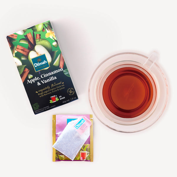 【季節数量限定】フレーバーティー　アップル・シナモン＆バニラ（個包装ティーバッグ2g×20袋）